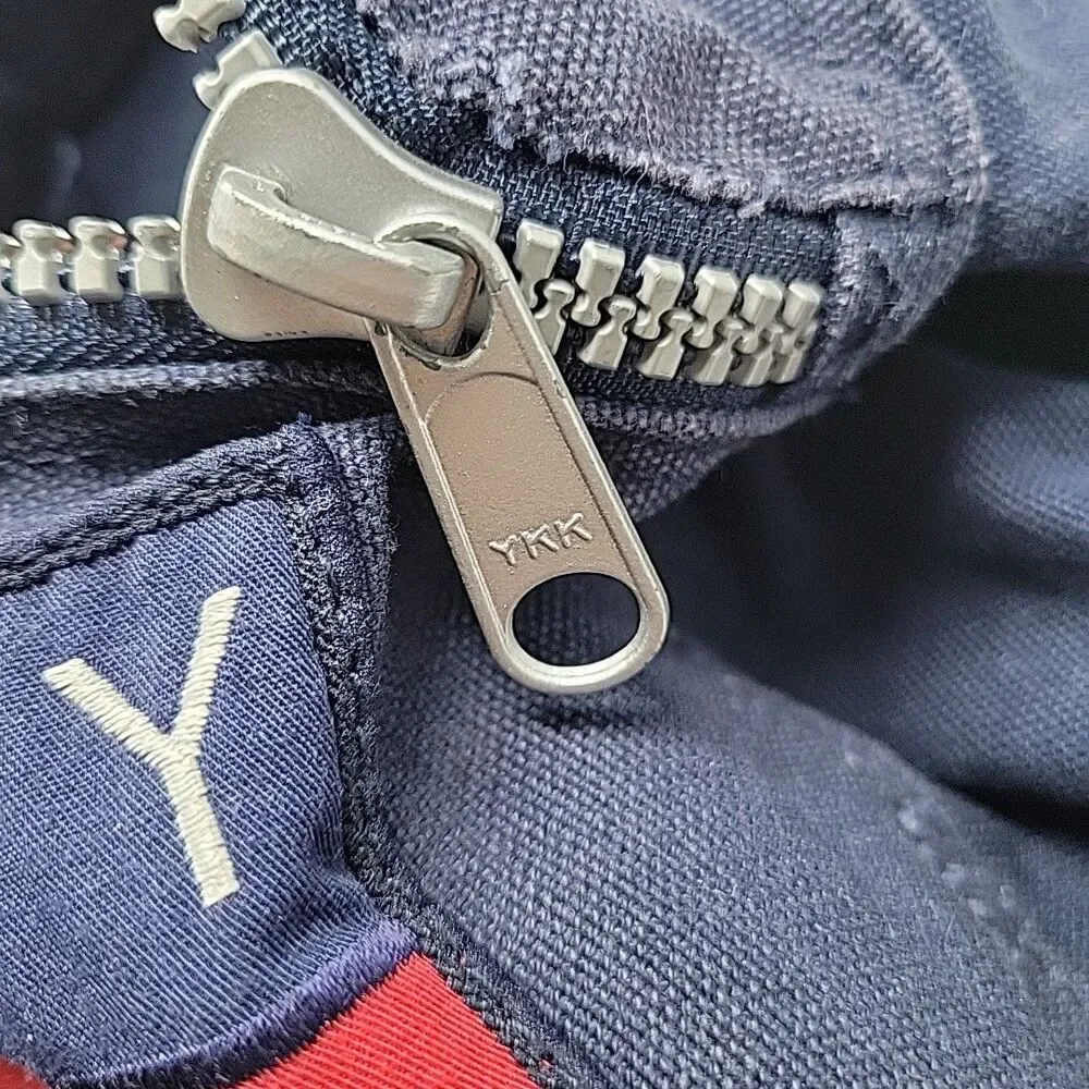 Vintage Tommy Hilfiger Canvas Backpack 1990s Nap Sack Tote Bag Big Flag Cotton - Picture 14 of 16